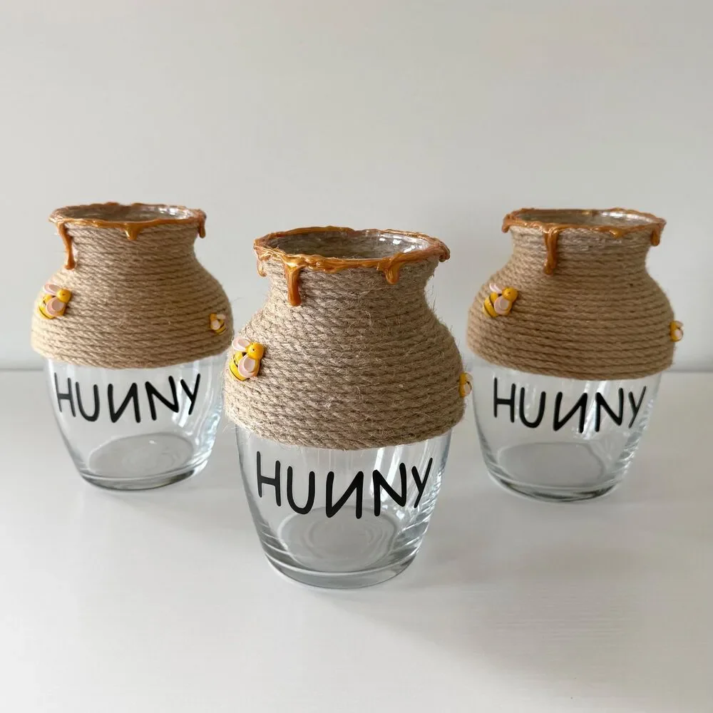 Handmade Winnie the Pooh Honey Pot Vase, Baby Shower Decor, Birthday Party